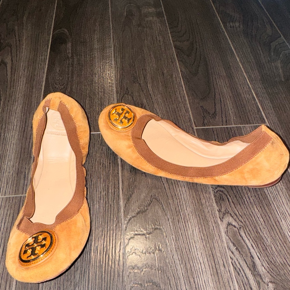 Tory Burch Caramel Flats
